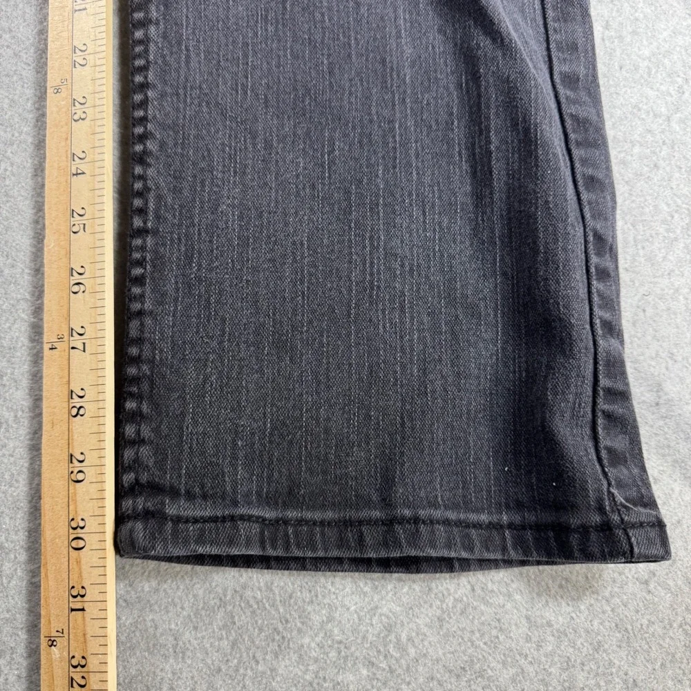 Levi's 569 Loose Straight Jeans Mens 36x32 Faded Black Denim Good Condition